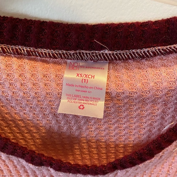 Pink Knit Long Sleeve Sweater - Picture 4 of 8